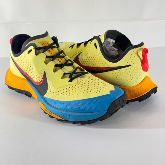 Nike Shoes - Nike Air Zoom Terra Kiger 7 Women 9.5 Limelight Laser Blue Trail Run CW6062-300
